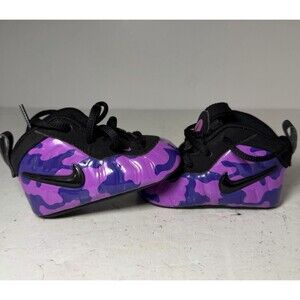 Nike Crib Shoes Sz 2C Lil Posite Pro Hyper Violet Camo 643145-012 Toddler Baby